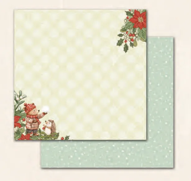 Paper pad&nbsp; Salted Caramel - 12 hojas impresas a doble cara a color -24 dise&ntilde;os