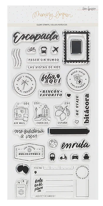 Sello acr&iacute;lico 11x21 cm Escapada