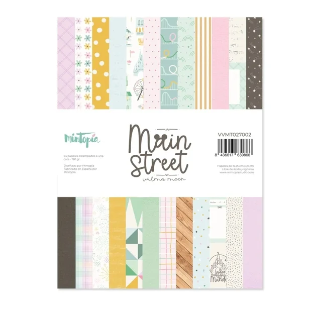 Block de Papel Estampado Main Street 6x8"