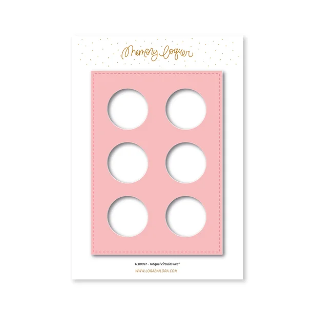 Troquel C&iacute;rculos 6x8"